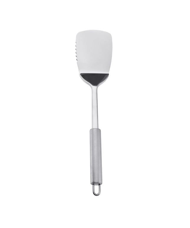 Stainless Steel & Silicone Heat-Resistant Turner Spatula with Non-Slip Handle