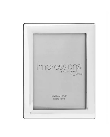 Silverplated Photo Frame 6x8" – Curved Edge Luxury Picture Frame 15x20cm