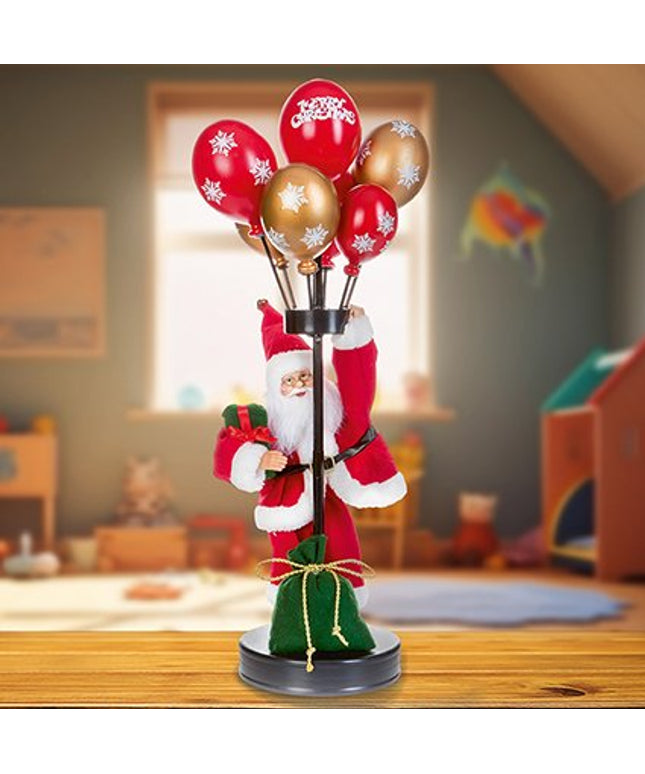 60cm Santa with 7 Red-Gold Matt Balloon
