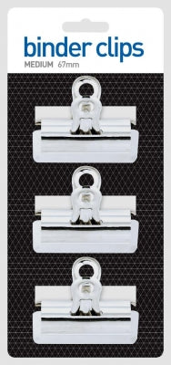 County Binder Clips Medium 67mm 3 Pack