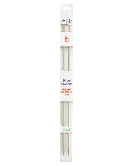 Knitting Pins: Single-Ended: Classic: 30cm x 4.50mm
