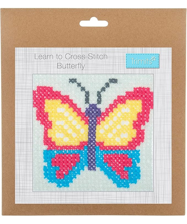 Learn To Cross Stitch Butterfly