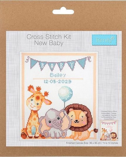 Counted Cross Stitich Kit New Baby