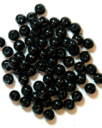Extra Value: Beads: Pearl: 4mm: Black