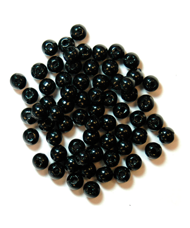 Extra Value: Beads: Pearl: 4mm: Black