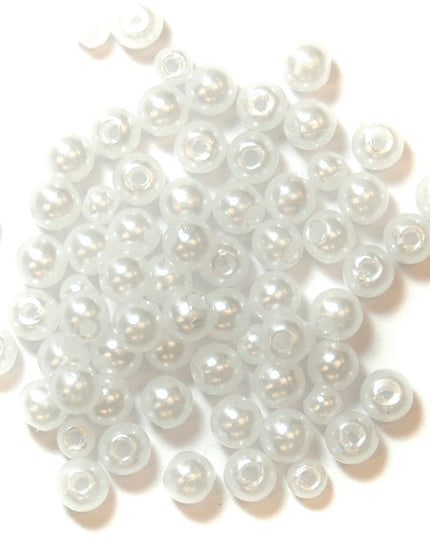 Extra Value: Beads: Pearl: 4mm: White