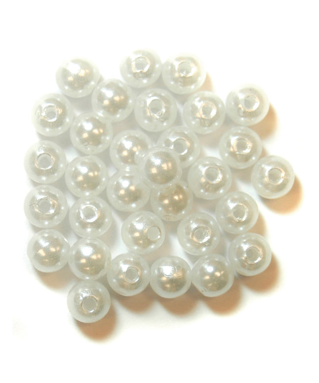 Extra Value: Beads: Pearl: 6mm: White