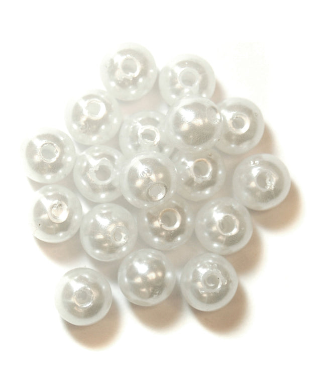 Extra Value: Beads: Pearl: 8mm: White