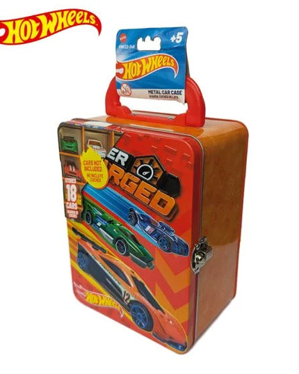 Hot Wheels Tin Car Storage Case - Red