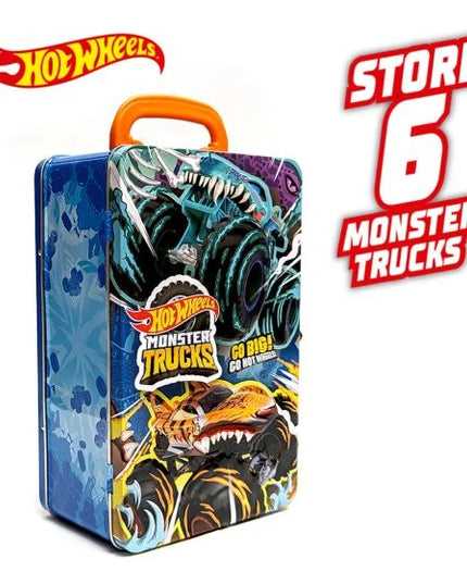 Hot Wheels Monster Trucks Tin Storage Case Assorted