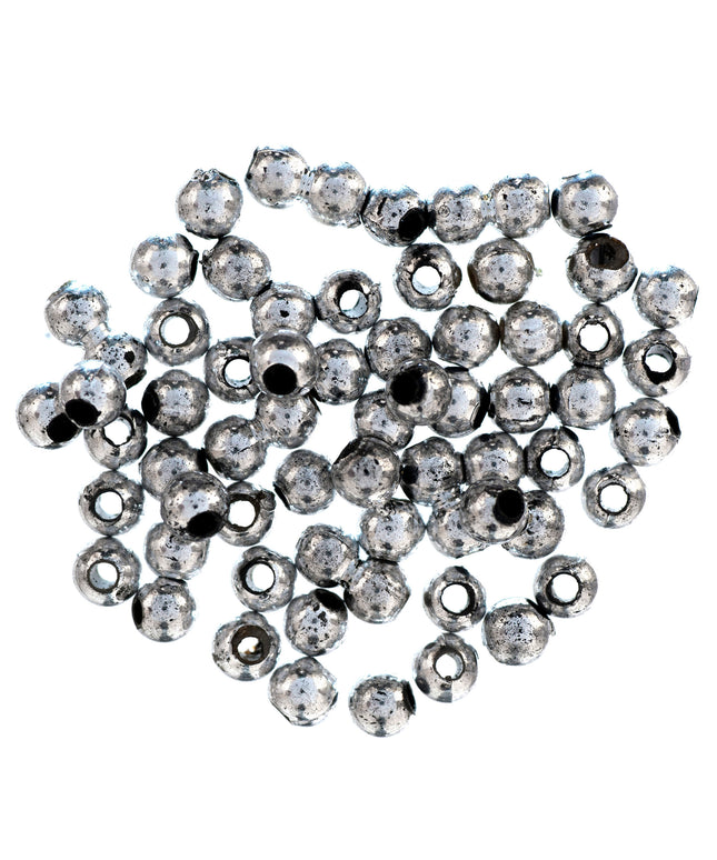 Extra Value: Beads: Plated: 4mm: Silver