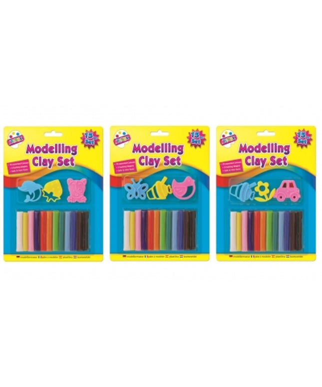 Modelling Clay Set With Tools 15 Pieces