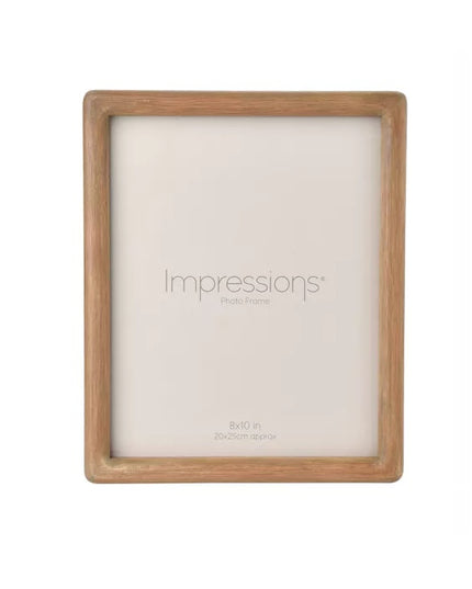 Impressions Oak Effect Photo Frame 8x10" – Wooden Style Picture Frame 20x25cm Home Decor