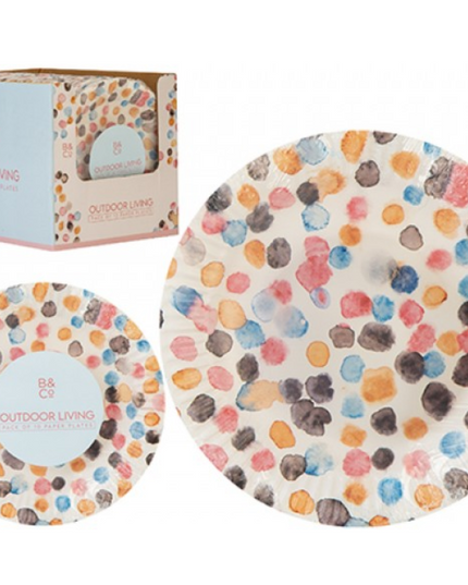 Spot Design Paper Plates, Bowls & Napkin
