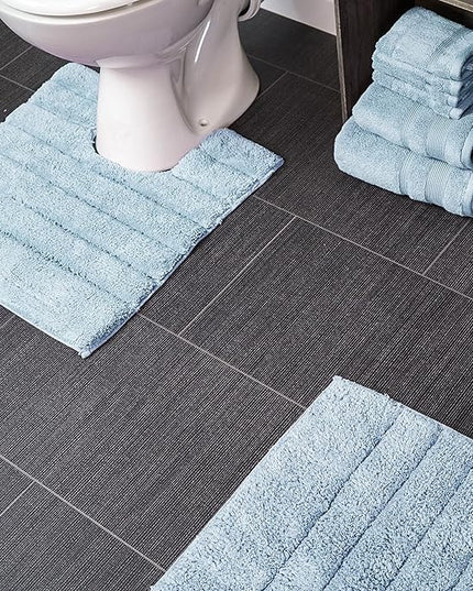 LINEAR RIB 2pc Set Baby Blue