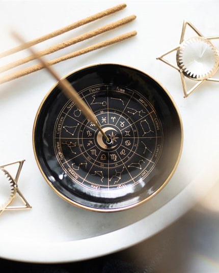 Astrology Wheel Incense Holder