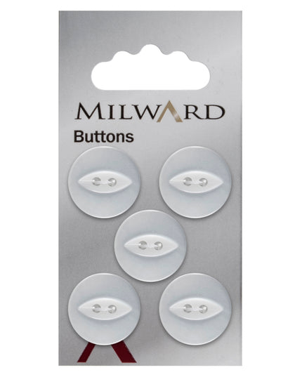 Buttons: Carded: 19mm: Pack of 5: Code A