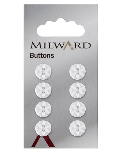 Buttons: Carded: 11mm: Pack of 8: Code B