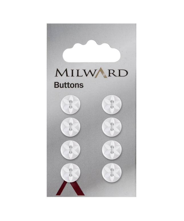 Buttons: Carded: 11mm: Pack of 8: Code B