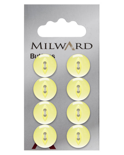 Buttons: Carded: 14mm: Pack of 8: Code A