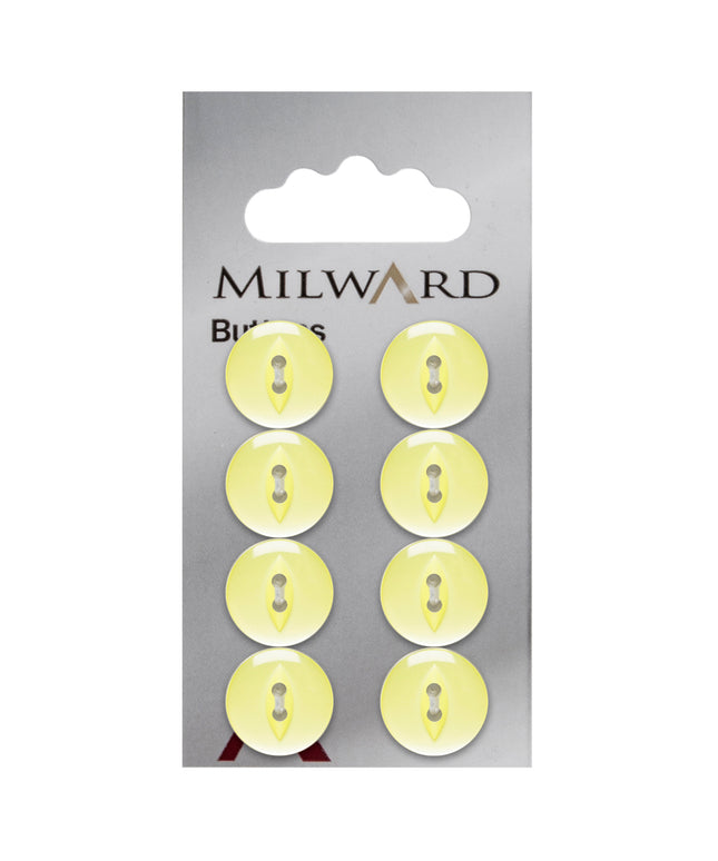 Buttons: Carded: 14mm: Pack of 8: Code A