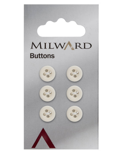 Buttons: Carded: 10mm: Pack of 6: Code B