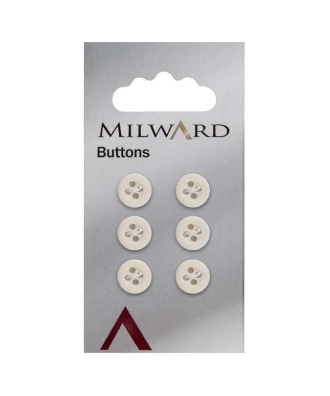 Buttons: Carded: 10mm: Pack of 6: Code B