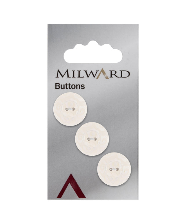 Buttons: Carded: 17mm: Pack of 3: Code C