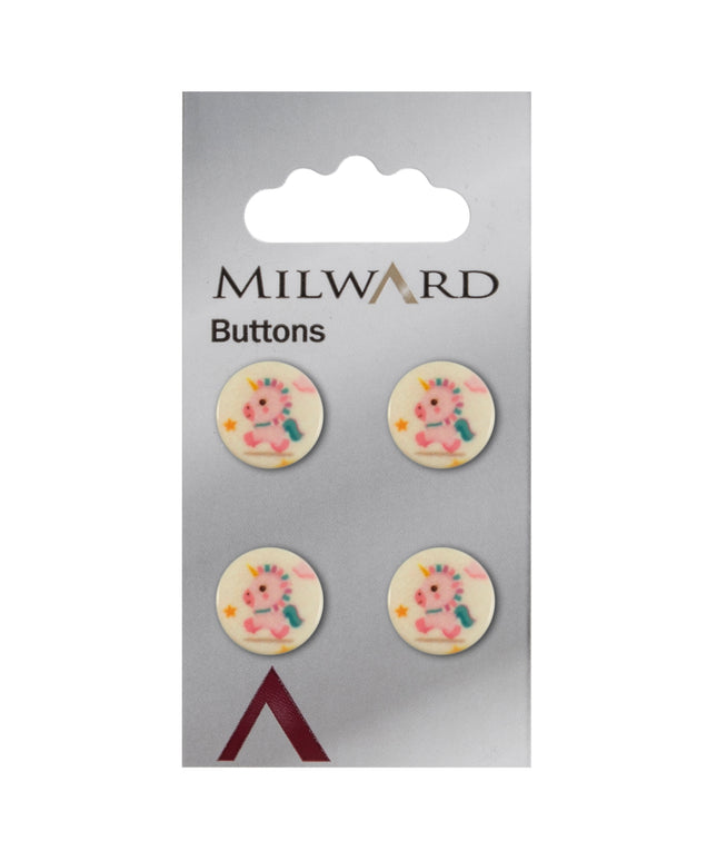 Buttons: Carded: 13mm: Pack of 4: Code C