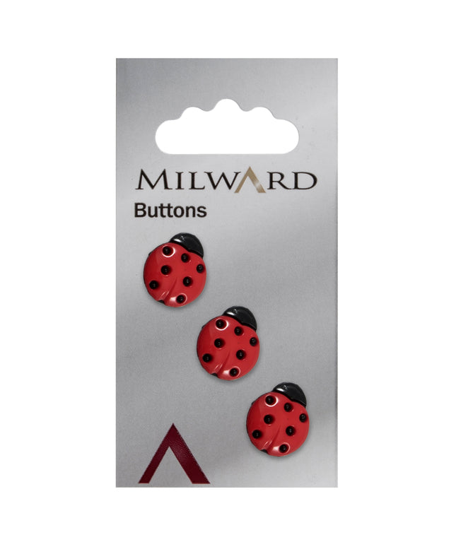 Buttons: Carded: 15mm: Pack of 3: Code F