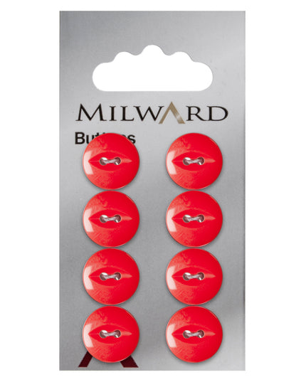 Buttons: Carded: 14mm: Pack of 8: Code A