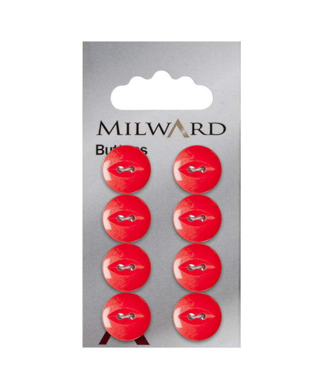 Buttons: Carded: 14mm: Pack of 8: Code A