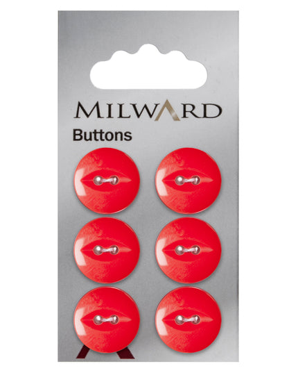 Buttons: Carded: 16mm: Pack of 6: Code A
