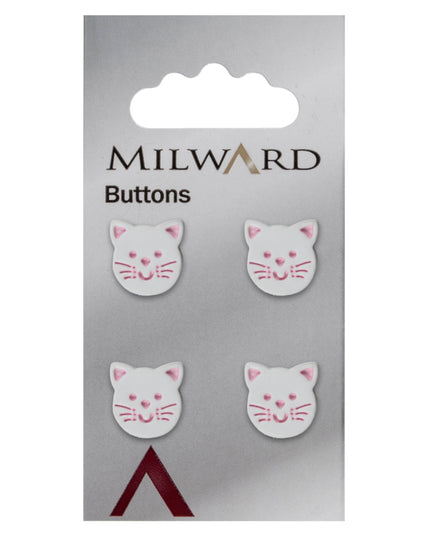 Buttons: Carded: 14mm: Pack of 4: Code K