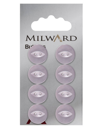 Buttons: Carded: 14mm: Pack of 8: Code A