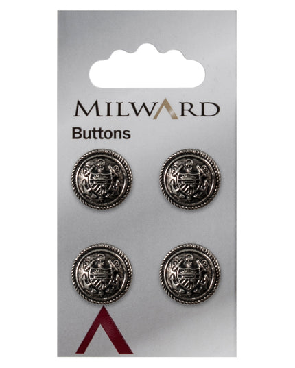 Buttons: Carded: 15mm: Pack of 4: Code G