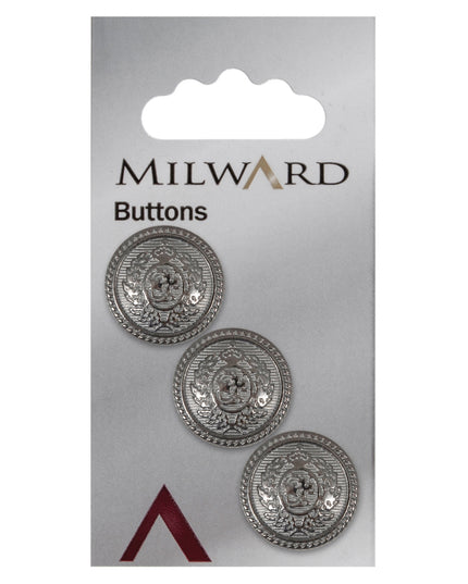 Buttons: Carded: 23mm: Pack of 3: Code G