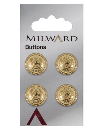 Buttons: Carded: 15mm: Pack of 4: Code G