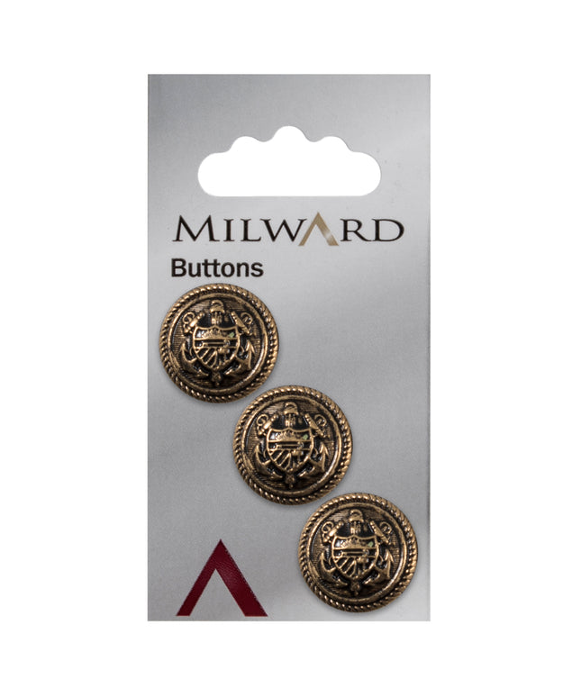 Buttons: Carded: Code G: 19mm: Pack of 3