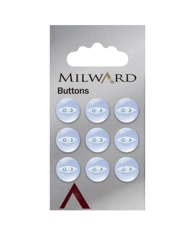 Buttons: Carded: 11mm: Pack of 9: Code A