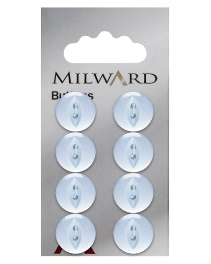Buttons: Carded: 14mm: Pack of 8: Code A