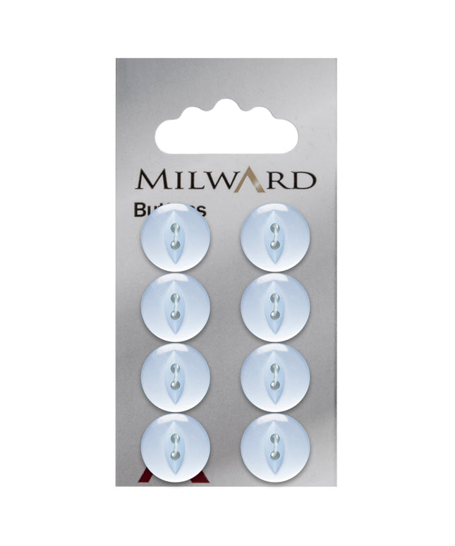 Buttons: Carded: 14mm: Pack of 8: Code A