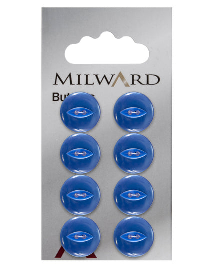 Buttons: Carded: 14mm: Pack of 8: Code A