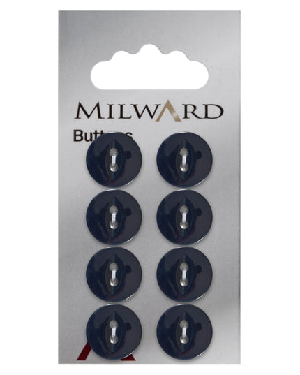 Buttons: Carded: 14mm: Pack of 8: Code A