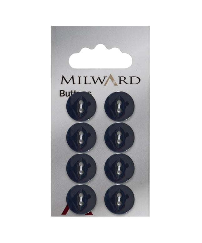 Buttons: Carded: 14mm: Pack of 8: Code A