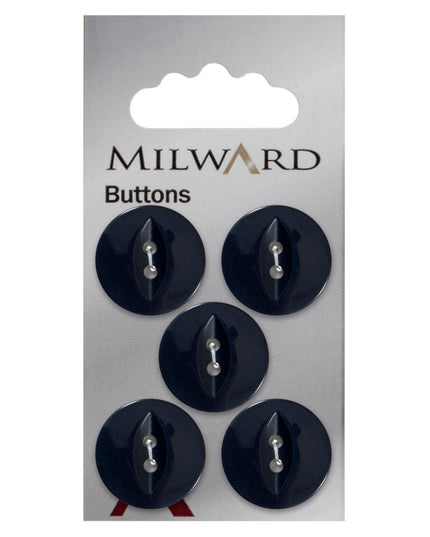 Buttons: Carded: 19mm: Pack of 5: Code A