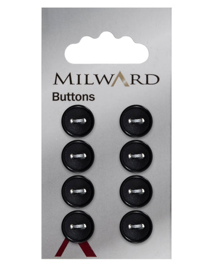 Buttons: Carded: 11mm: Pack of 8: Code B