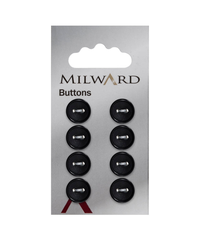 Buttons: Carded: 11mm: Pack of 8: Code B