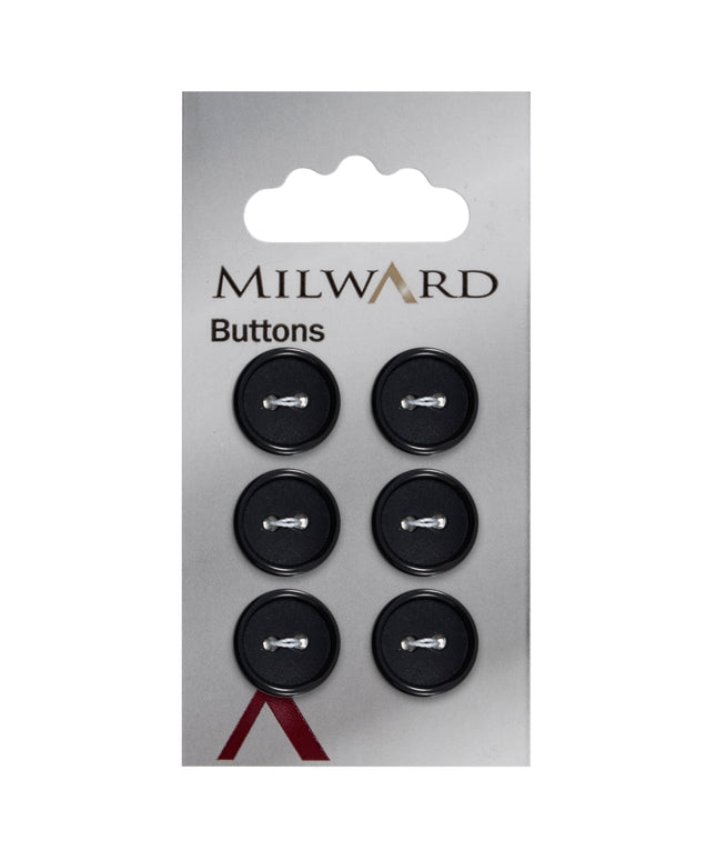 Buttons: Carded: 13mm: Pack of 6: Code B