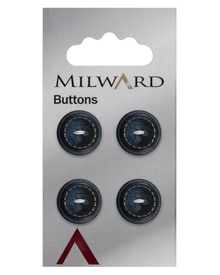 Buttons: Carded: 15mm: Pack of 4: Code F